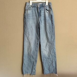 Garage Light Blue Straight Leg Jeans